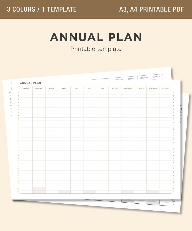 Annual Planning Template