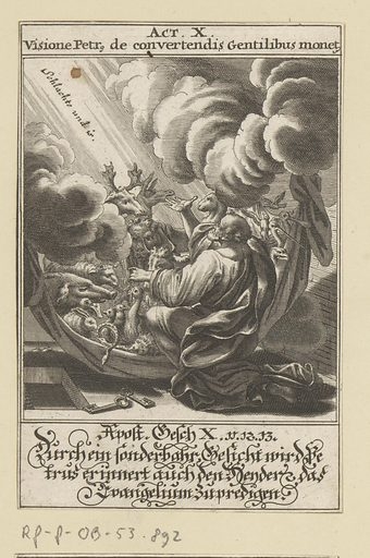Apostle Peter Has The Vision Of The Unclean Animals Free Public Domain 
