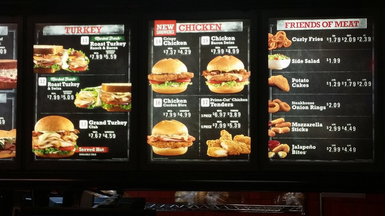 printable arby's menu with pictures and prices pdf