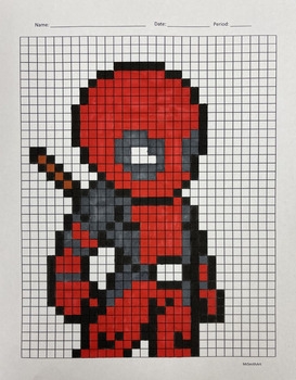 Art Pixel Paper Printable Grid Paper Graph By MrSmithArt TPT