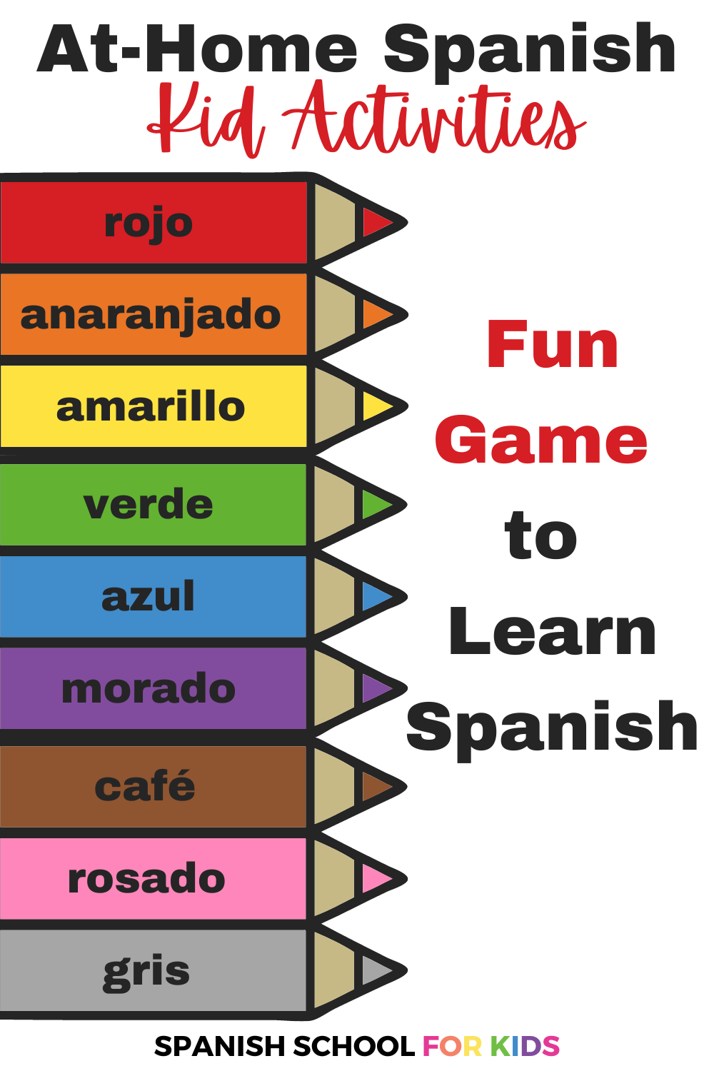 At Home Spanish Kid Activities Fun Game To Learn Colors In 2024