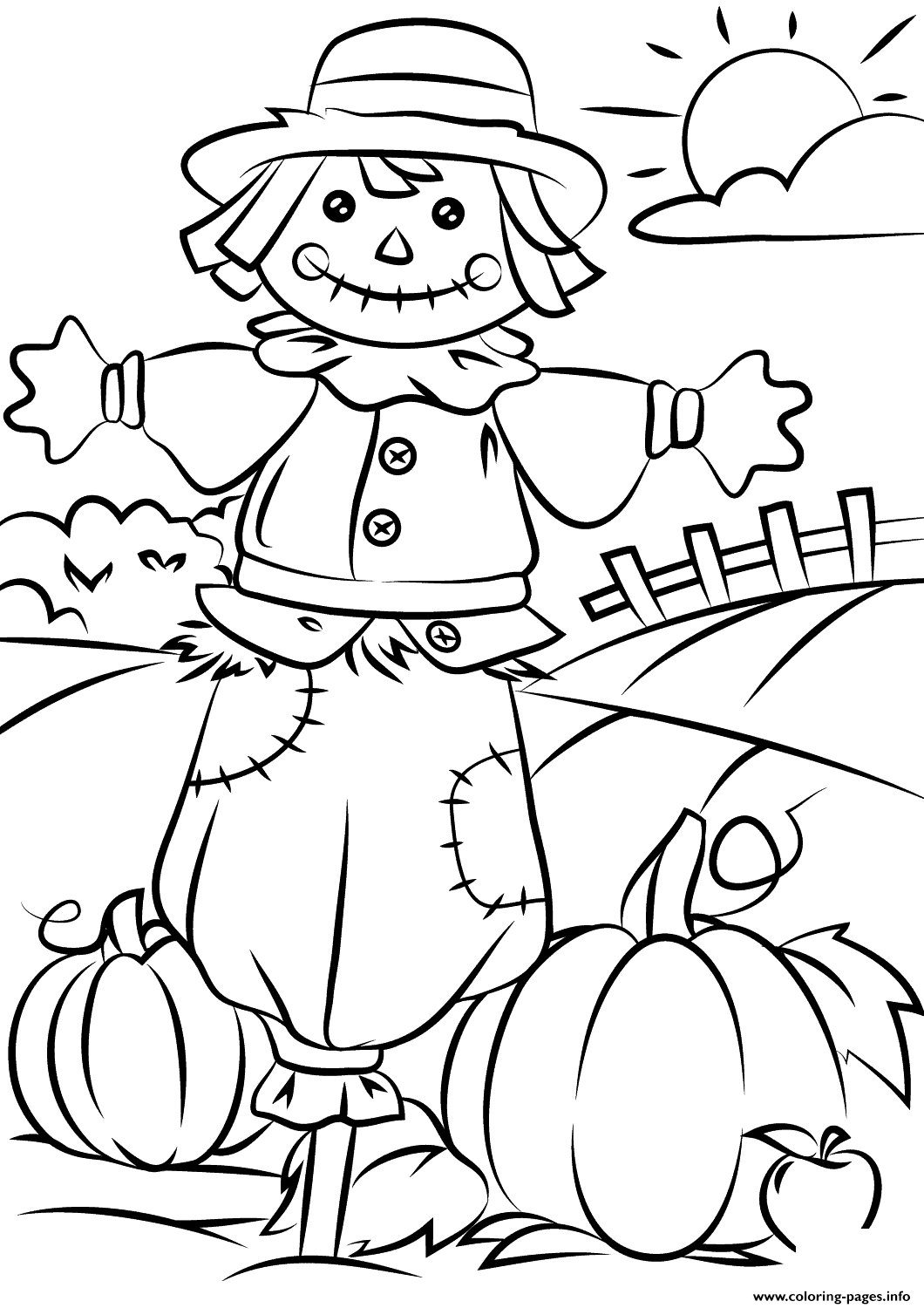 fall coloring pictures printable
