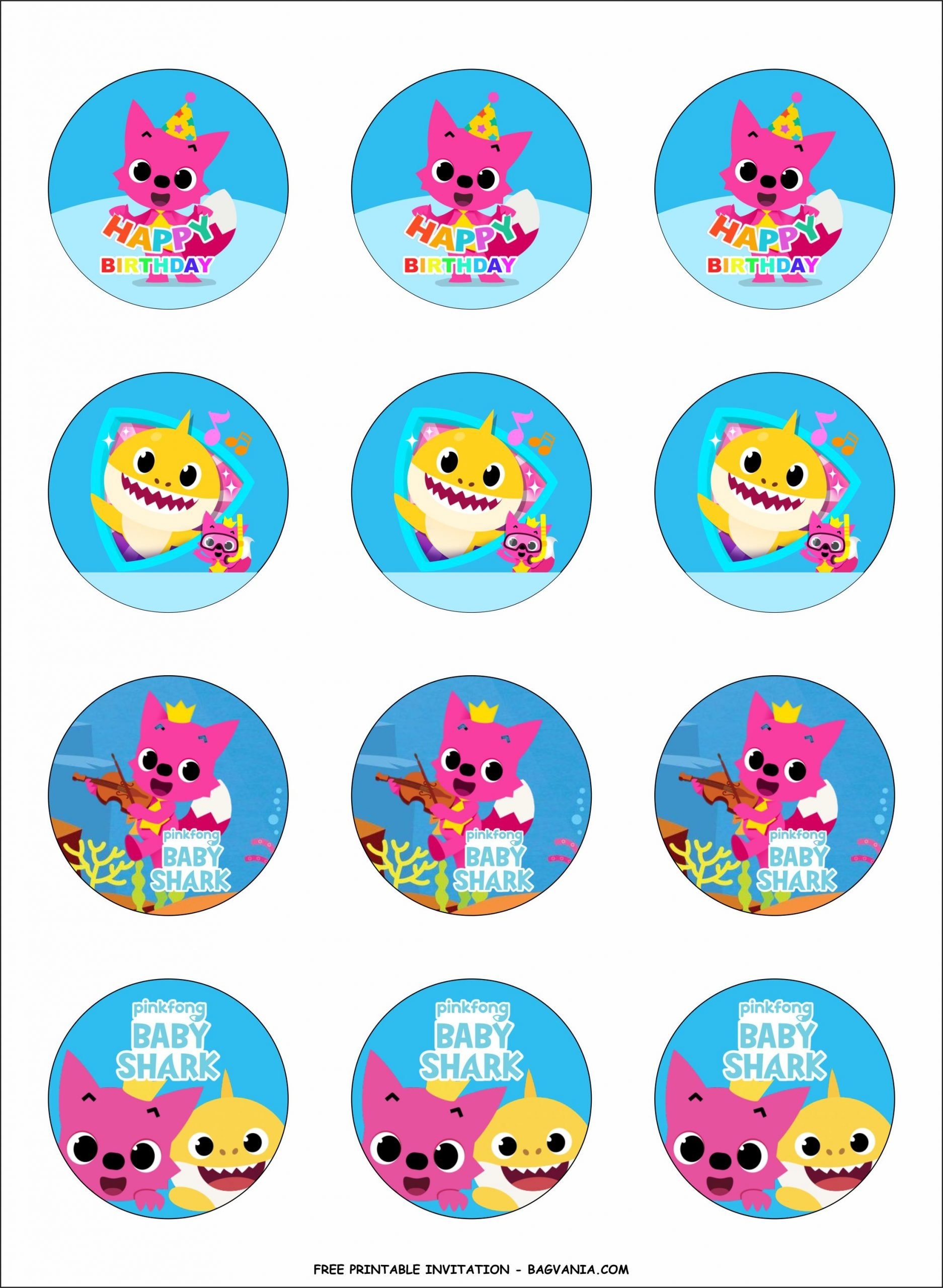 Baby Shark Printable Decorations