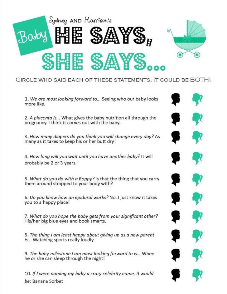 Baby Shower Games FREE Printable Baby Shower Games FREE Printable