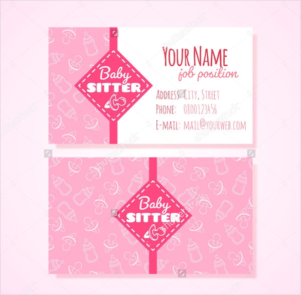 Babysitting Business Cards Templates Free Printable Printable Templates