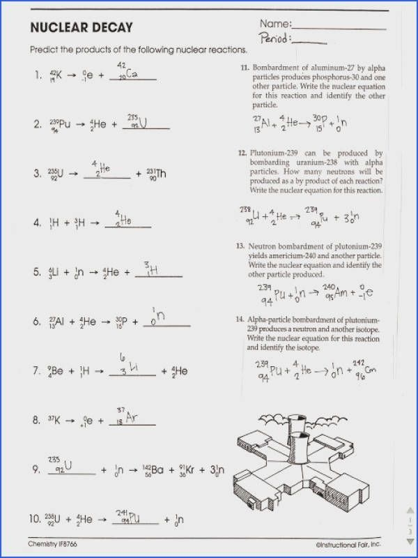 Balancing Nuclear Equations Worksheet Answers Nuclear Equations