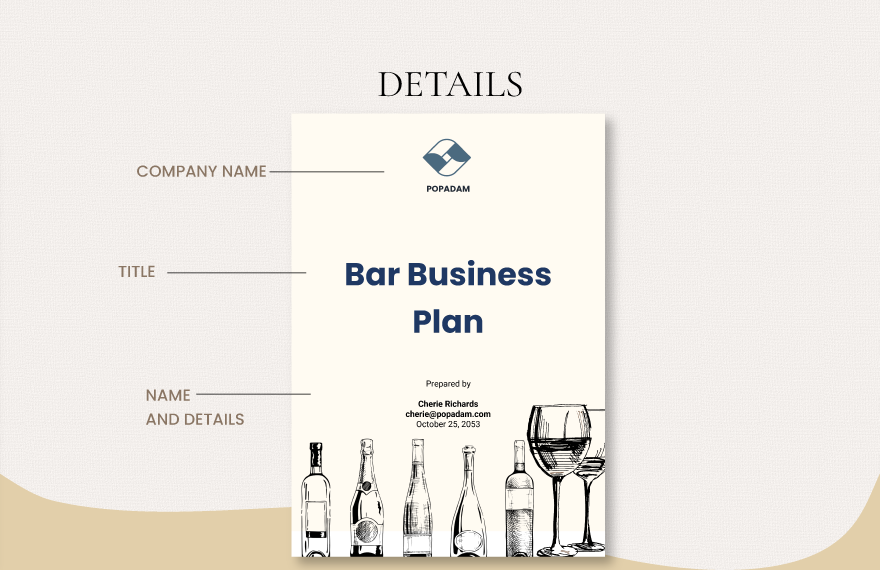 bar business plan template