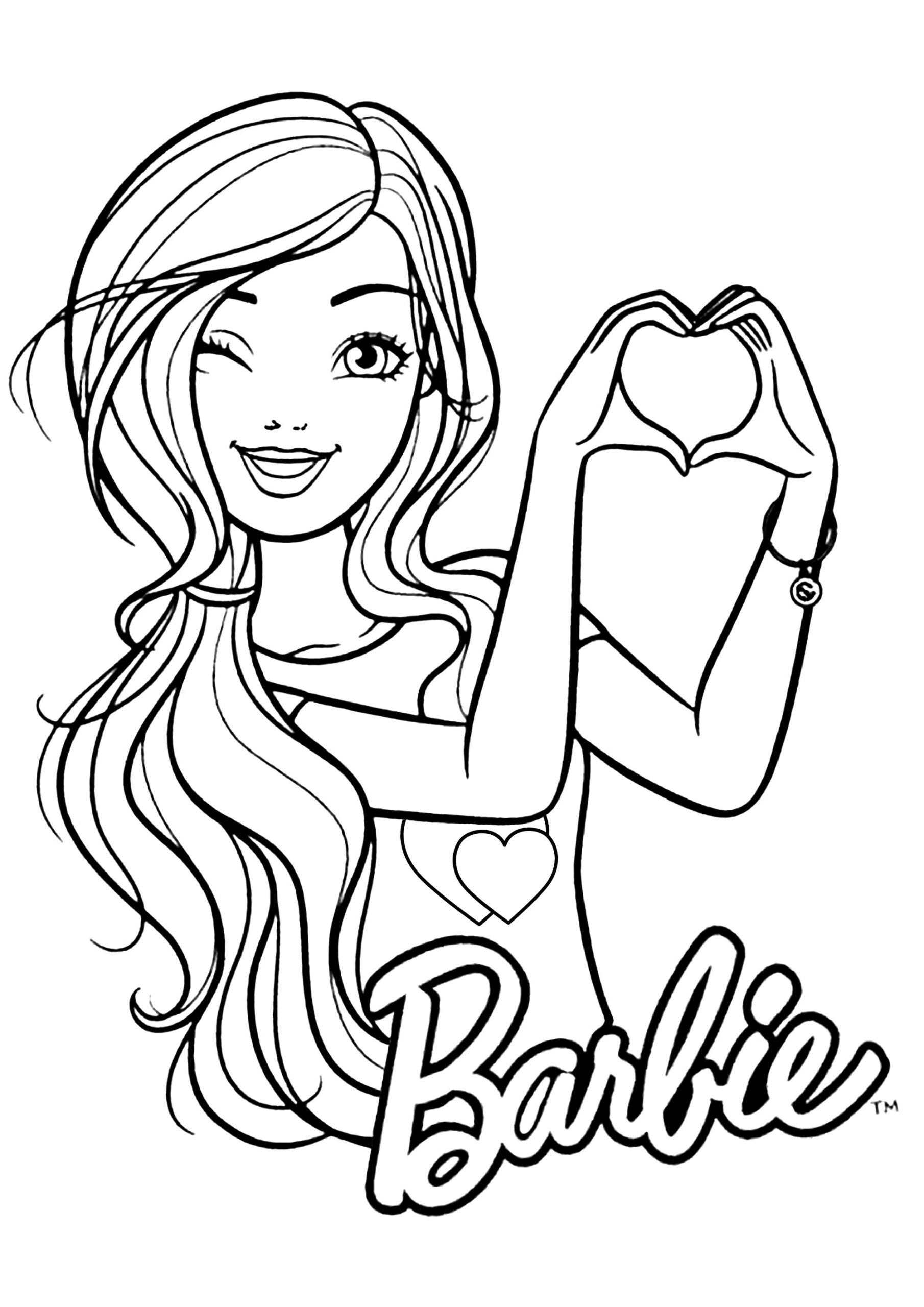 Barbie Coloring Barbie Para Colorear Barbie Caricatura 56 OFF