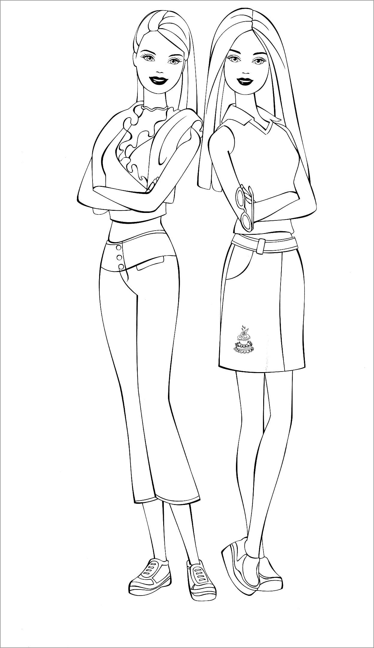 Barbie Coloring Pages ColoringBay