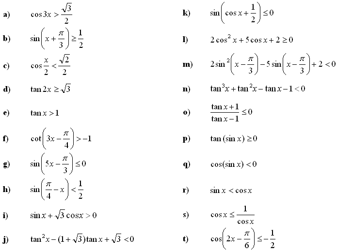 Basic Trigonometric Equations Worksheet Tessshebaylo