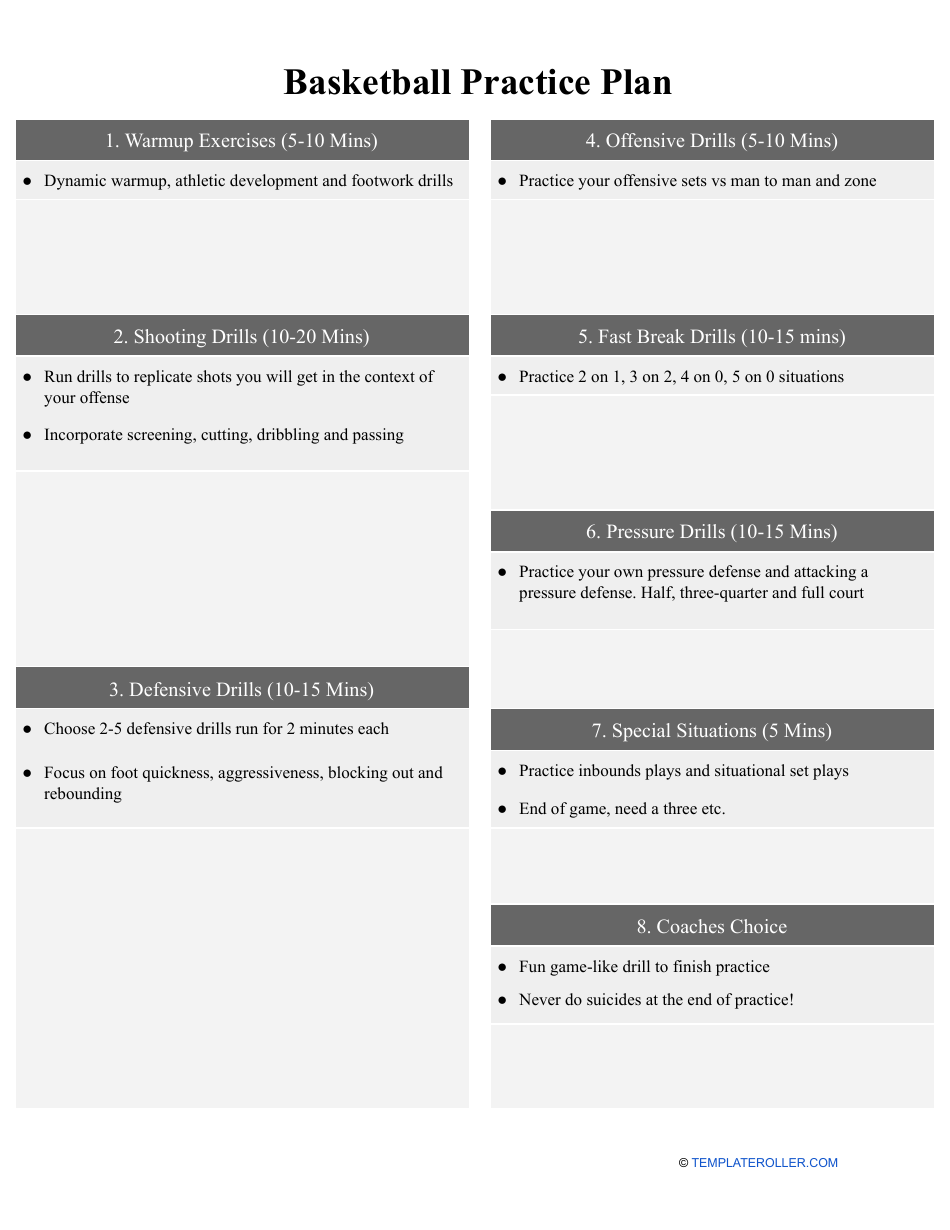 practice plan template