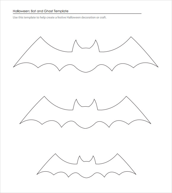 bat craft template printable