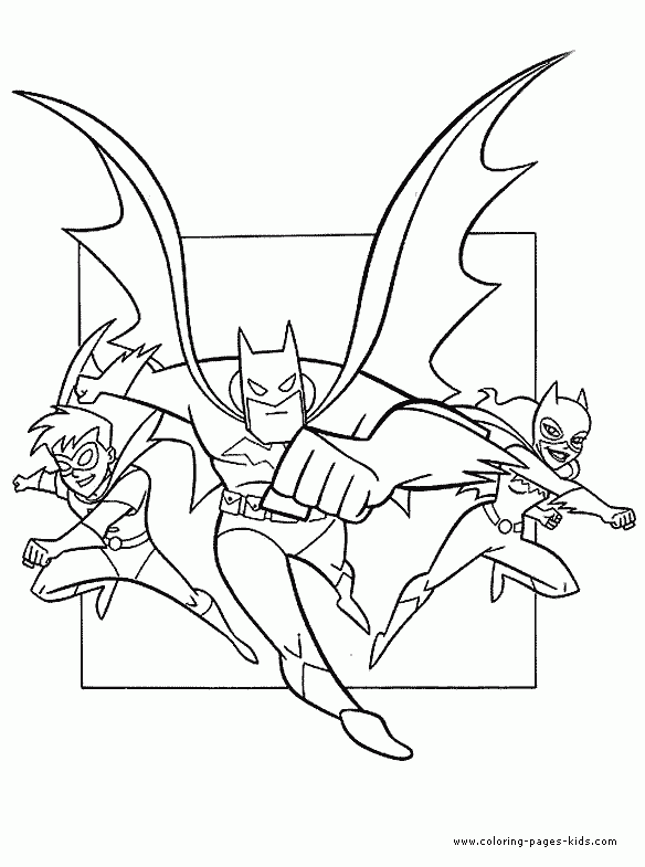 Batman Color Page Cartoon Color Pages Printable Cartoon Coloring 