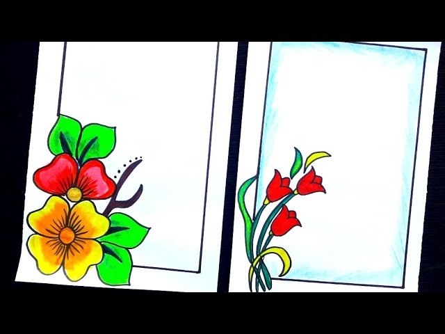 Beautiful Flower Border Design For Project Best Flower Site