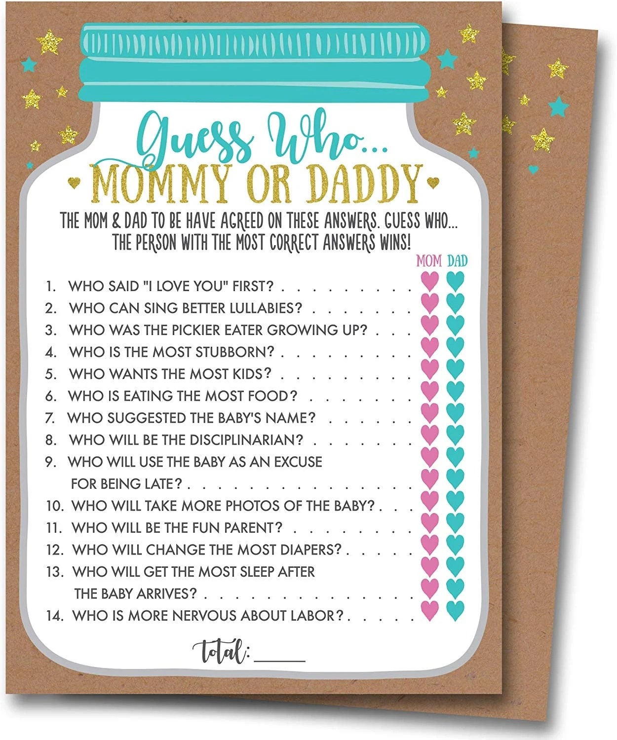 free printable funny baby shower games