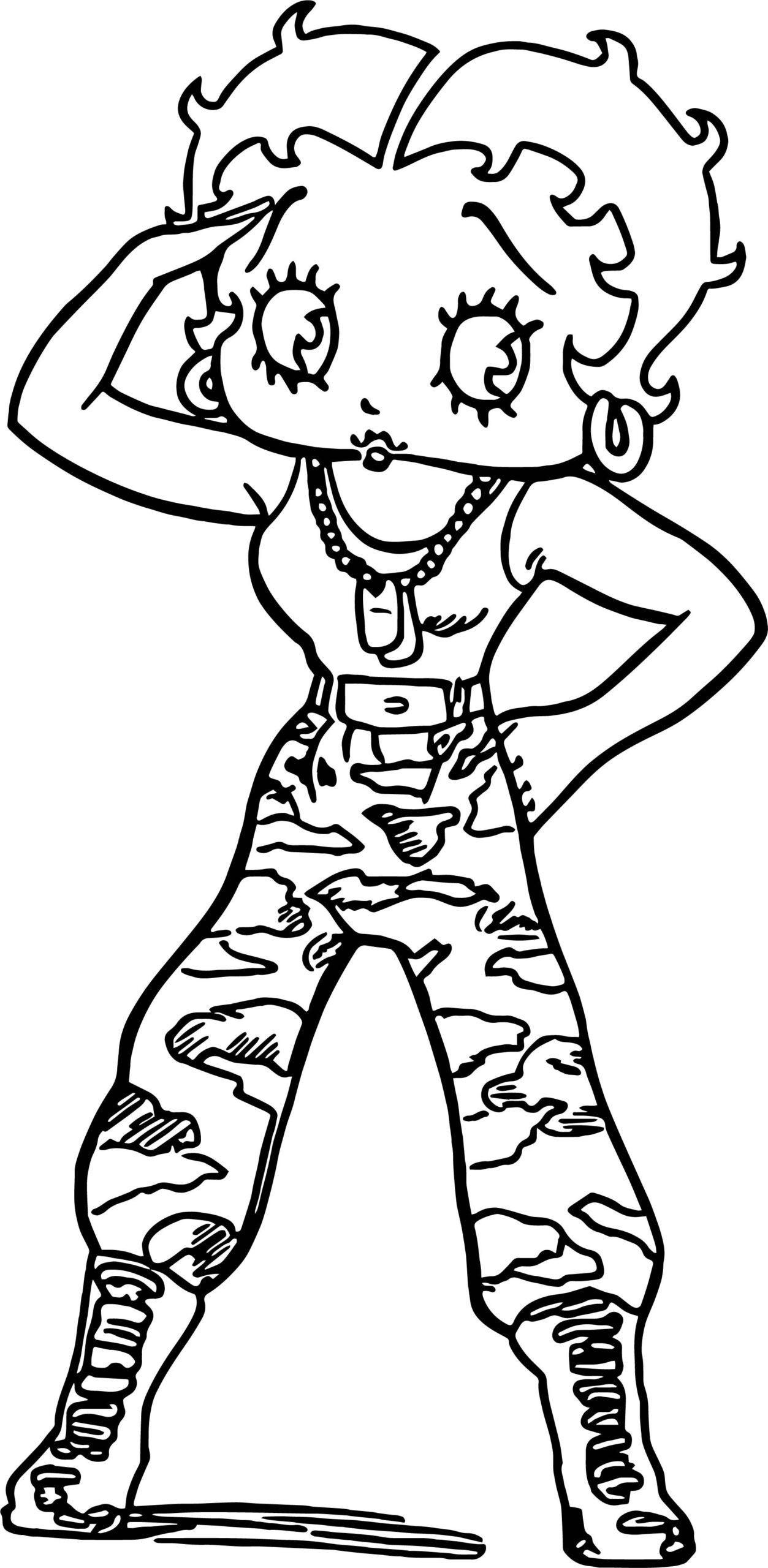 Betty Boop Printable Coloring Pages Calendar Printables