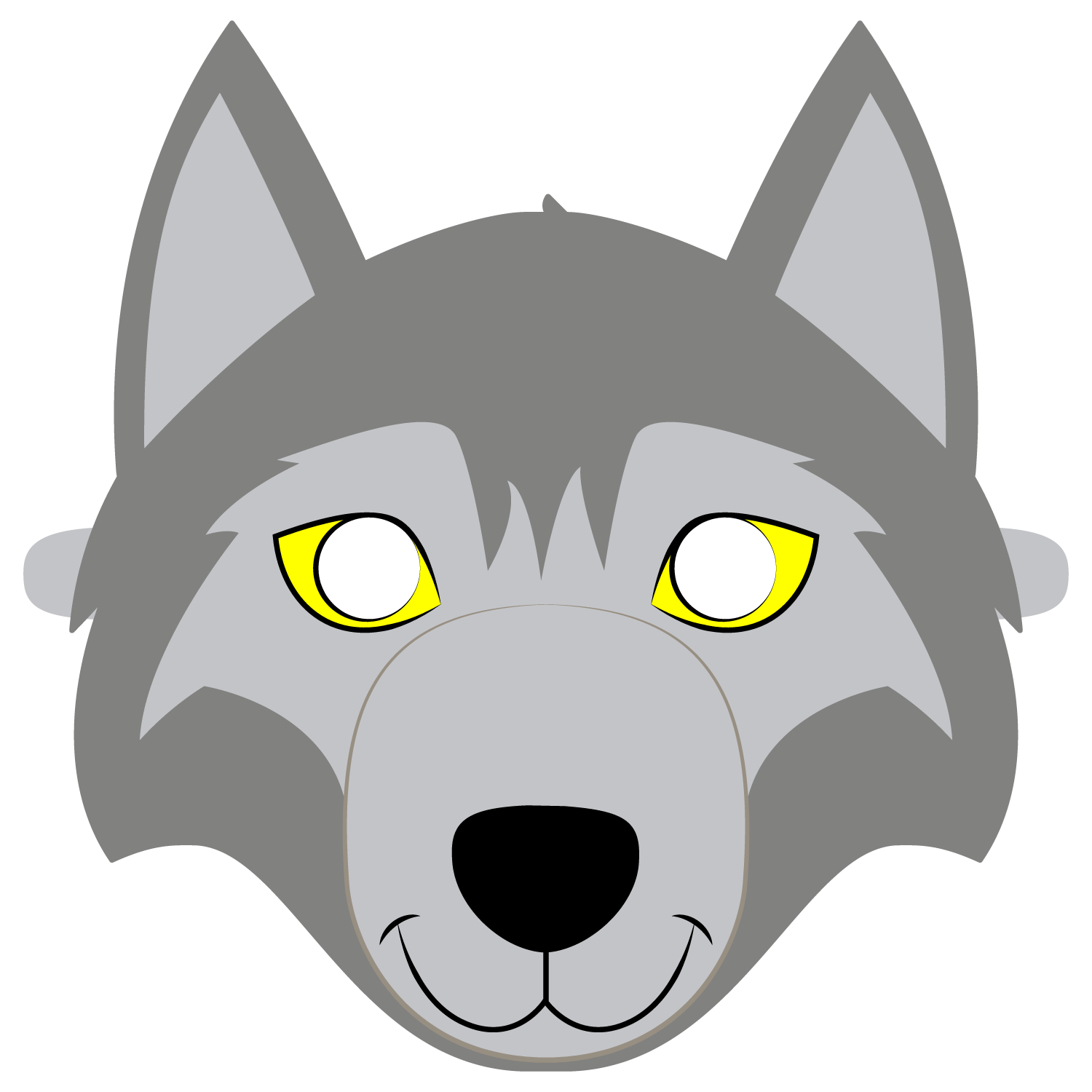Big Bad Wolf Mask Coloring Page Free Printable Coloring Pages Free 