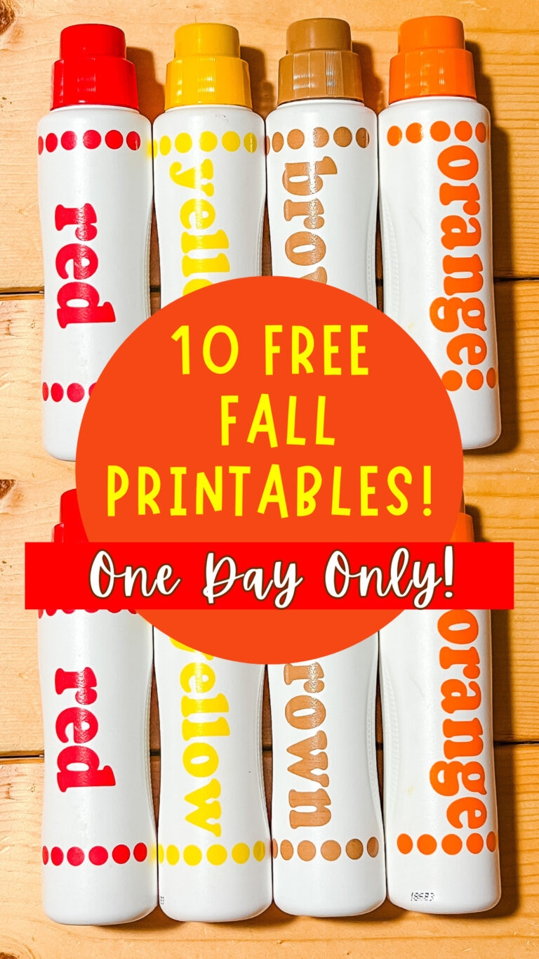 Bingo Dauber Fall Activity Printables FREE Fall Printables Mason