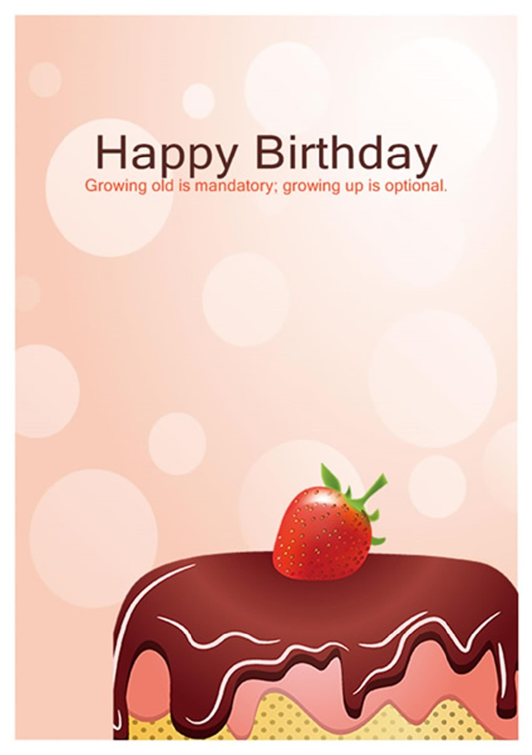 birthday card templates free printable