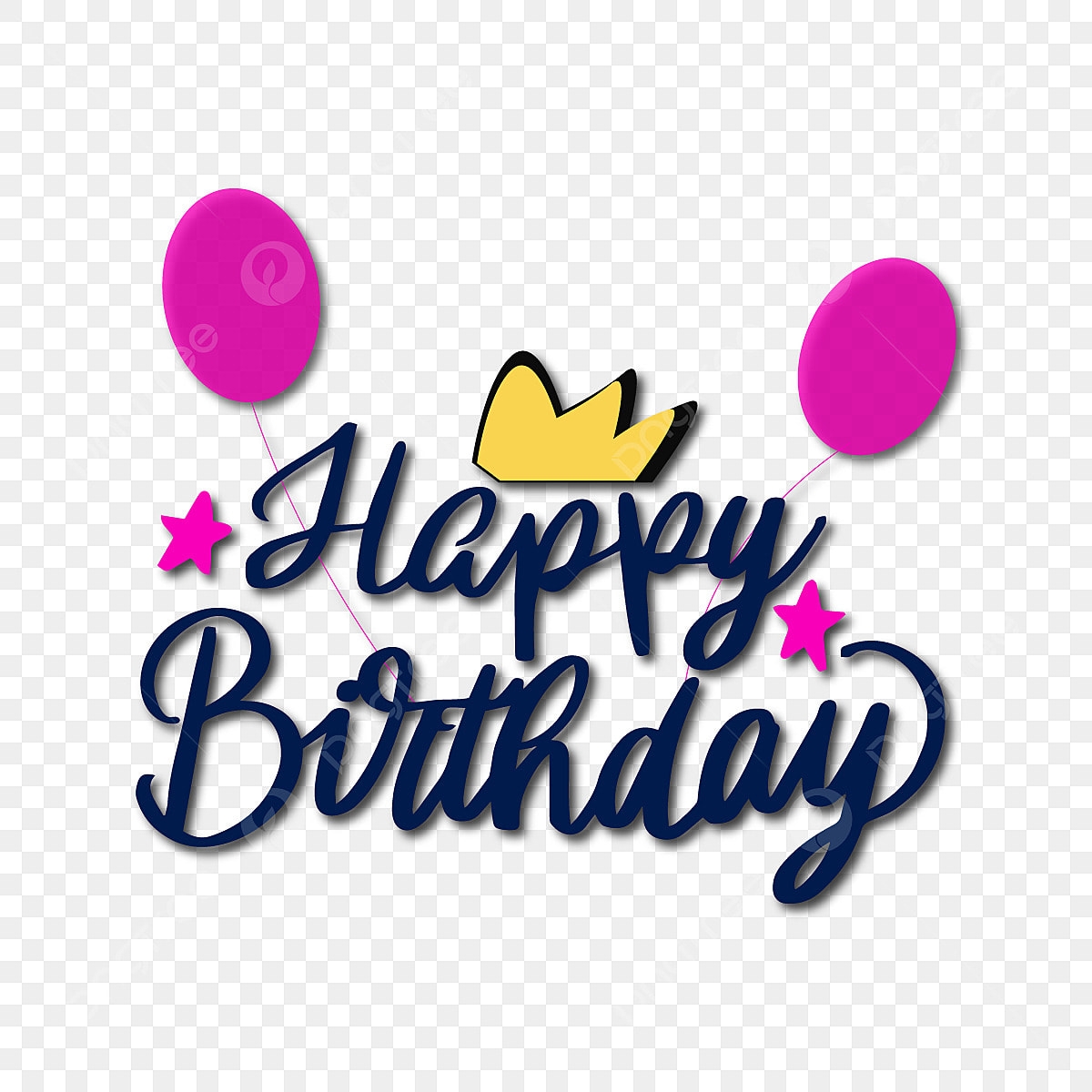Birthday Letters Clipart Transparent Background Happy Birthday Letter 