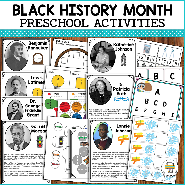 Black History Month Printable Activities