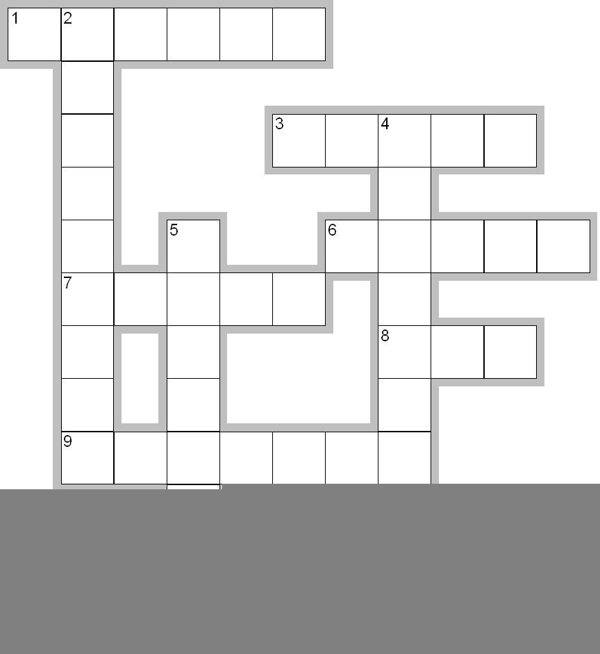 Blank Crossword Puzzle Template
