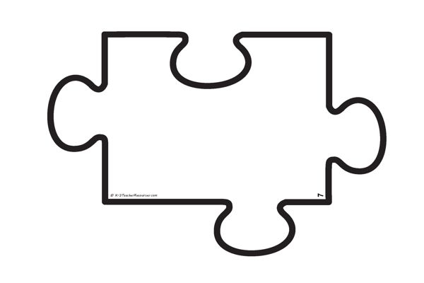 Blank Jigsaw Puzzle Template For K 3 Teacher Resources