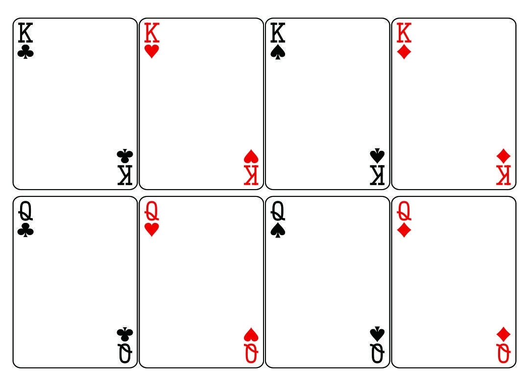 Blank Playing Card Template Printable Playing Cards Blank Playing Cards