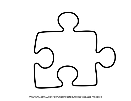 Blank Puzzle Piece Template Free Single Puzzle Piece Images PDF
