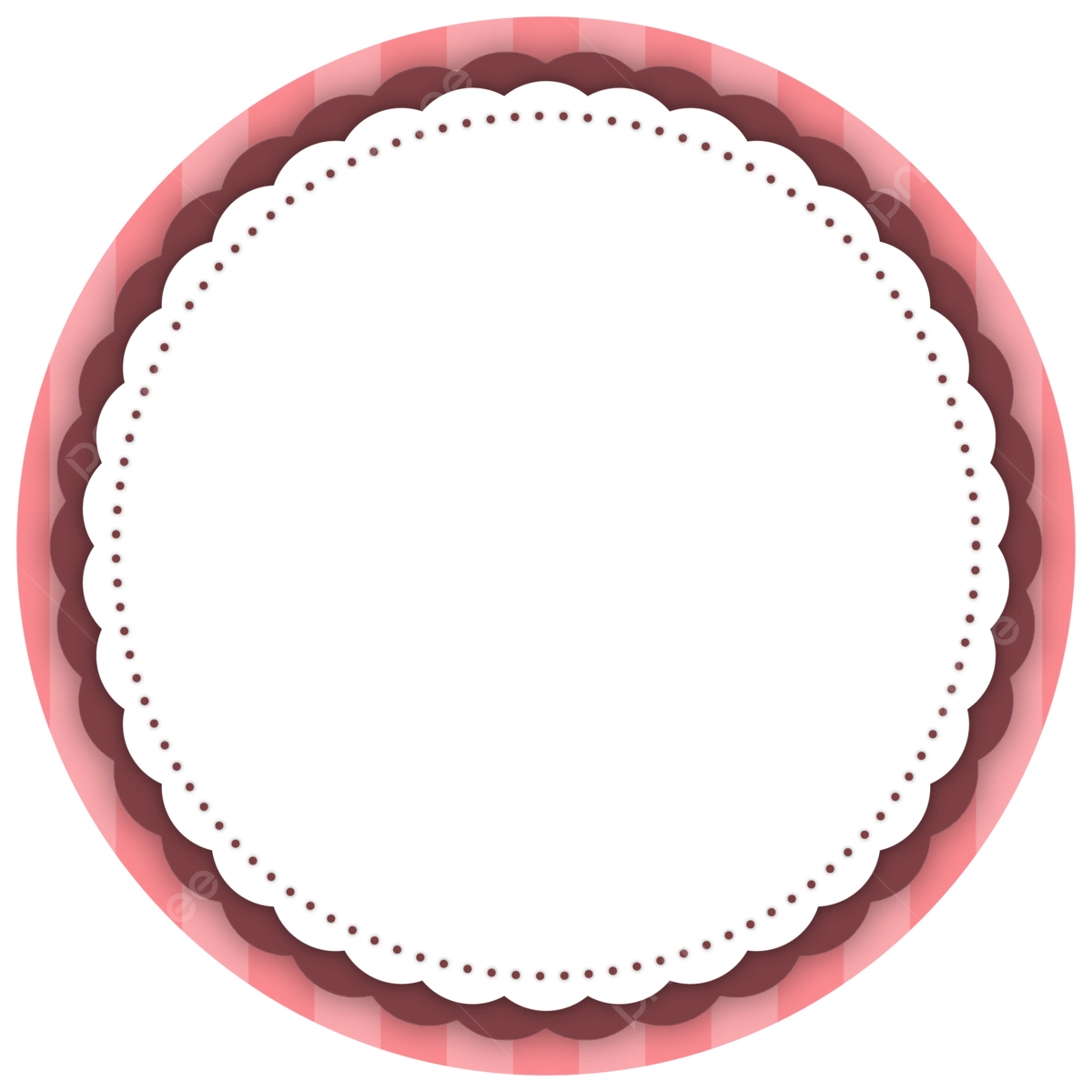 Blank Round Sticker Label Background Printable For Packaging Vector 