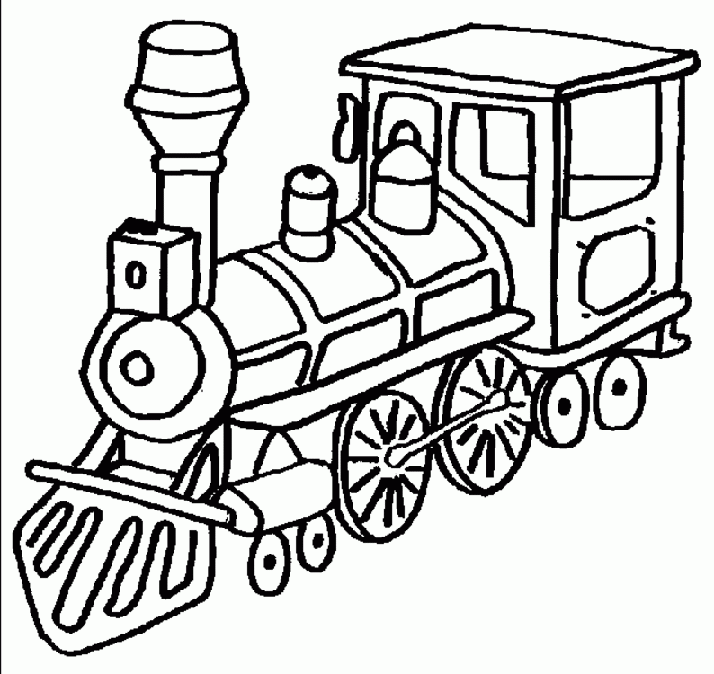 Blank Train Coloring Pages Coloring Home
