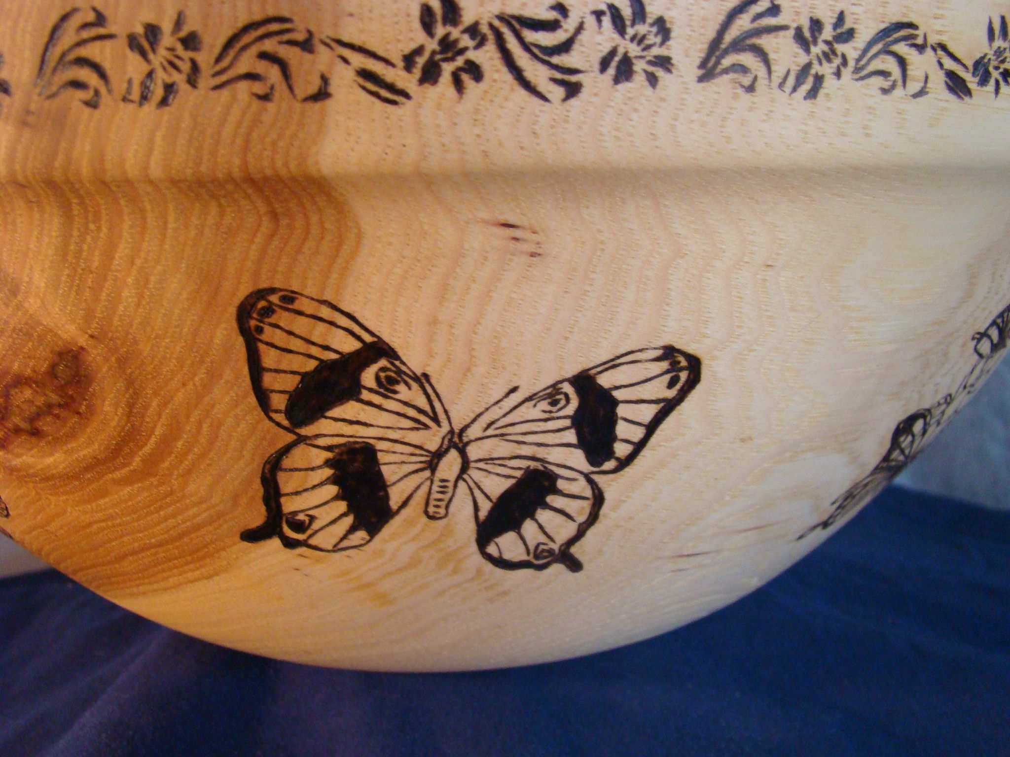 Blue Butterfly Tattoo Wood Butterfly Butterfly Template Butterfly 