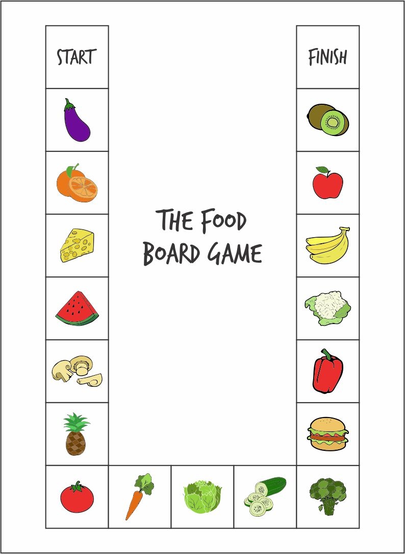Board Game Food 7 Free PDF Printables Printablee