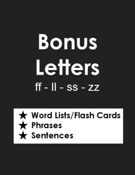 Bonus Letter Words Phrases And Sentences Printable Editable Slides