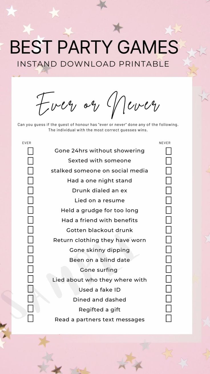 free printable games to play at a bridal shower