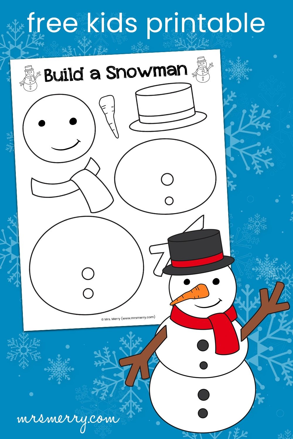Build Your Own Snowman Printable Printable New Year Banners
