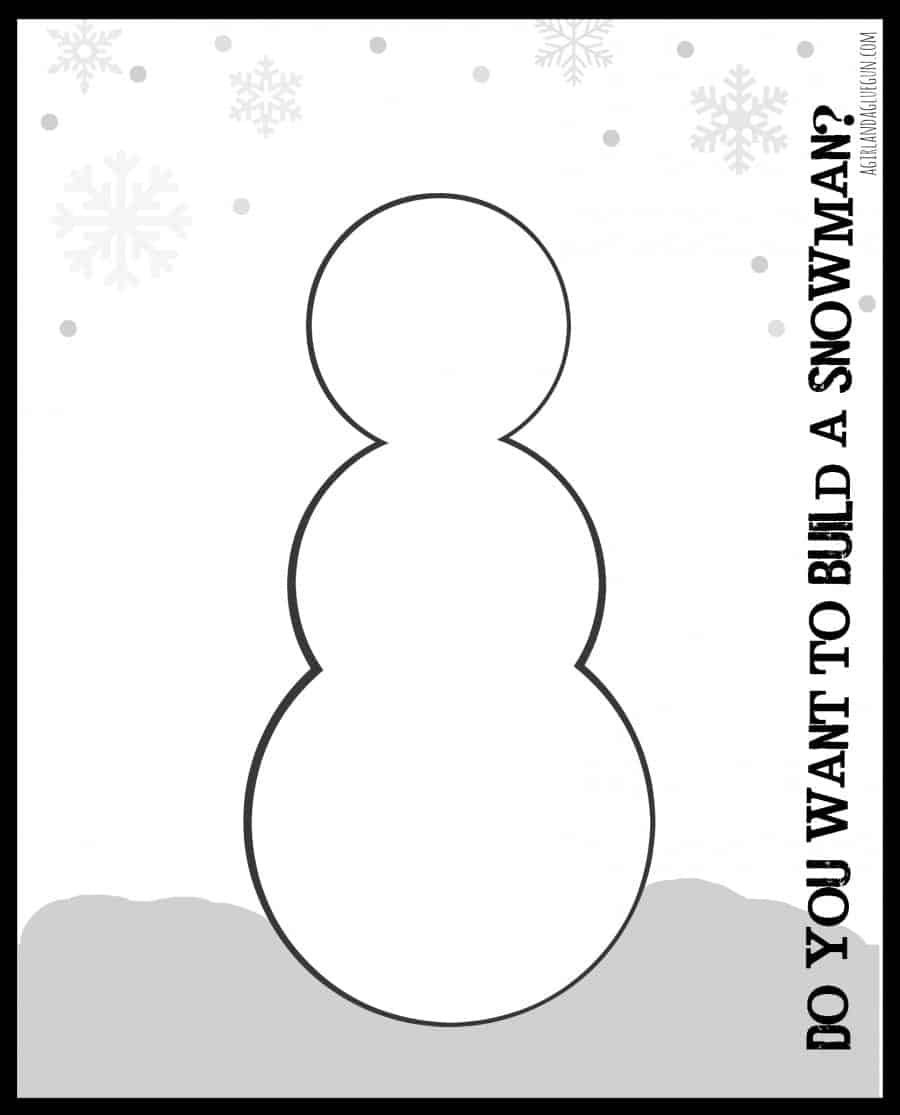 Build Your Own Snowman Printable
