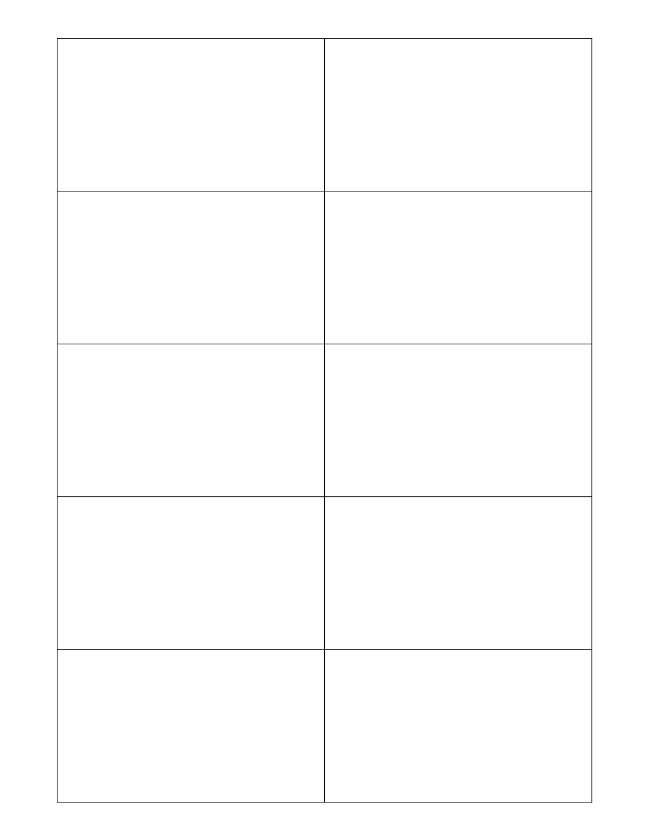 blank printable business card template