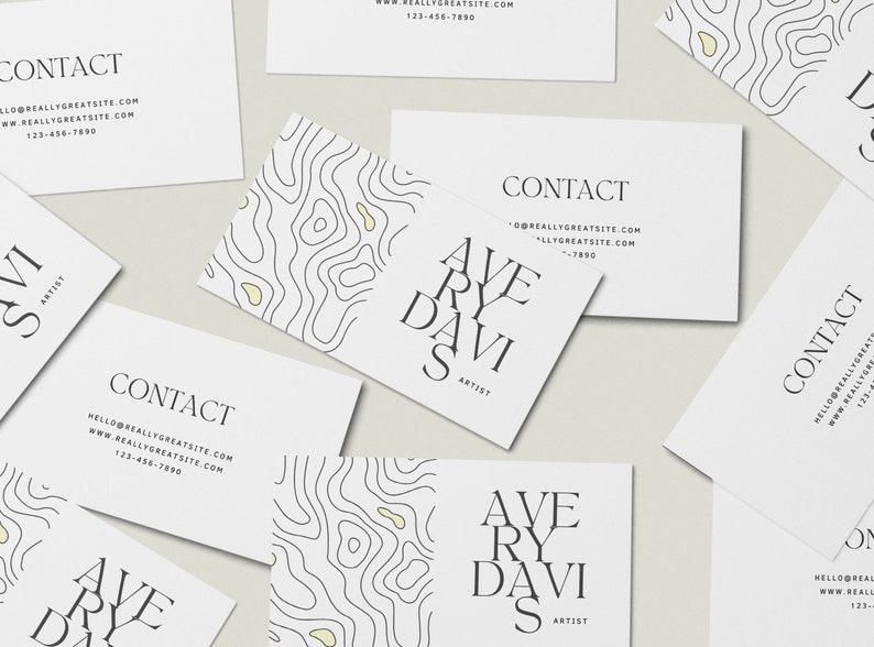 business card printable template