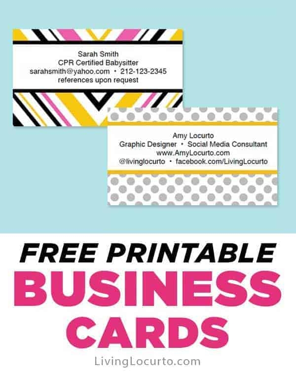 free printable business card templates online