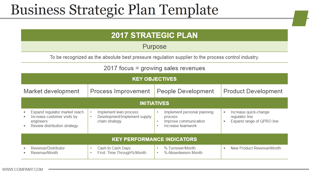 Business Development Strategy Plan Template