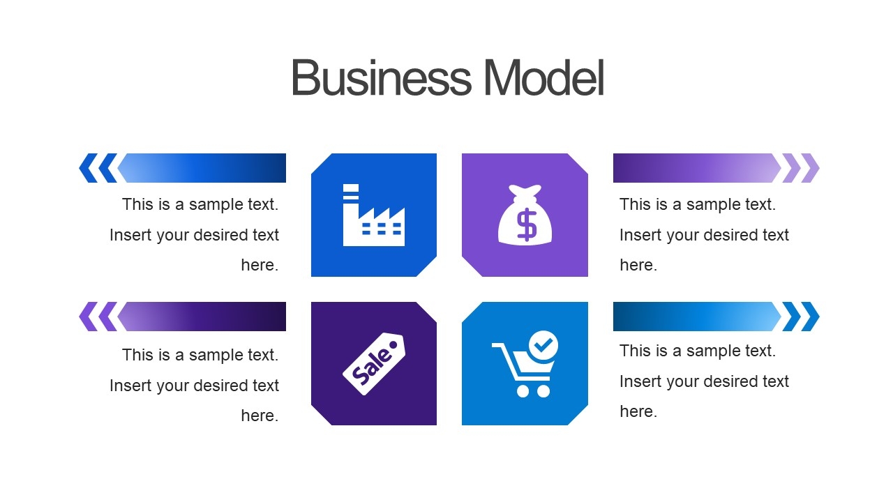 Business Model PowerPoint Matrix SlideModel