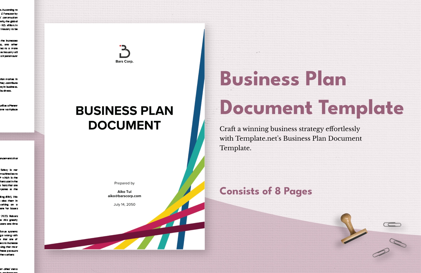 Business Plan Document Template In PDF Word Google Docs Download 