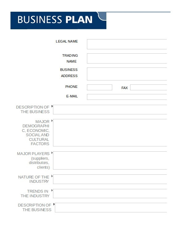 Business Plan Free Template Word Business Plan Template In Word 10 Free 