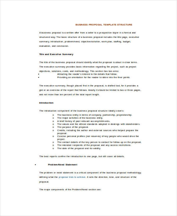 business plan proposal template