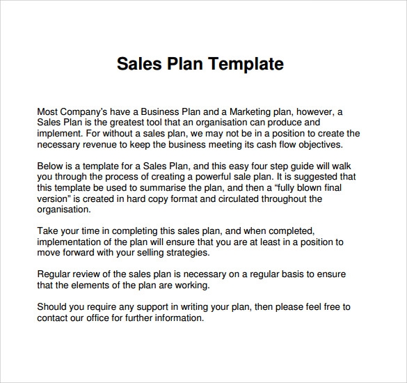 Business Plan To Increase Sales Template Professional Business Template