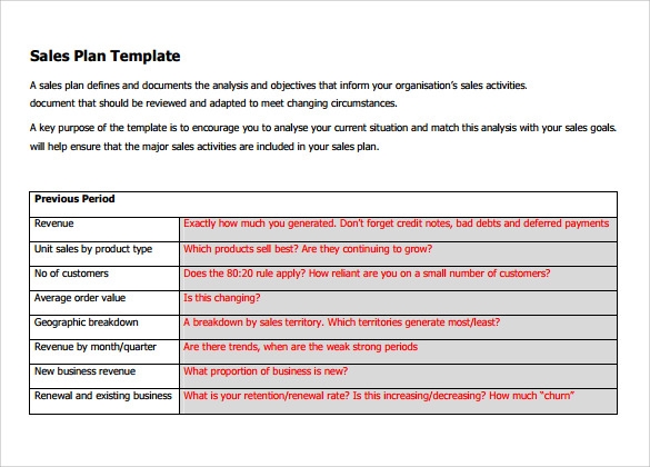 Business Plan To Increase Sales Template Professional Business Template