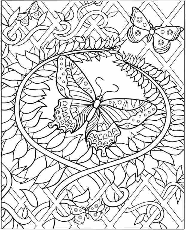 Butterfly Mindfulness Coloring Pages Free Printable Coloring Pages
