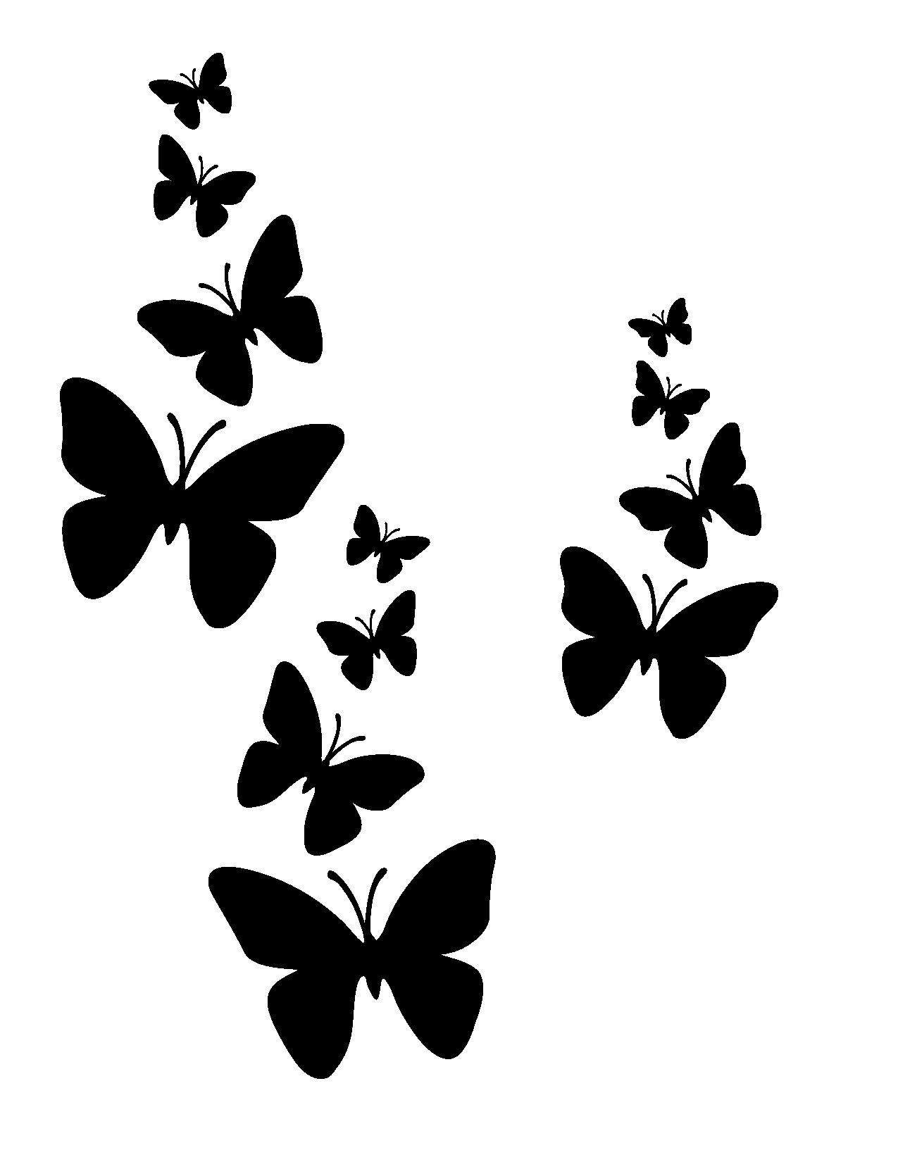 Butterfly Stencil 011 For Furniture Makeover