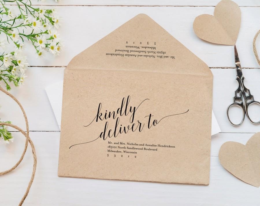 printable envelope template design